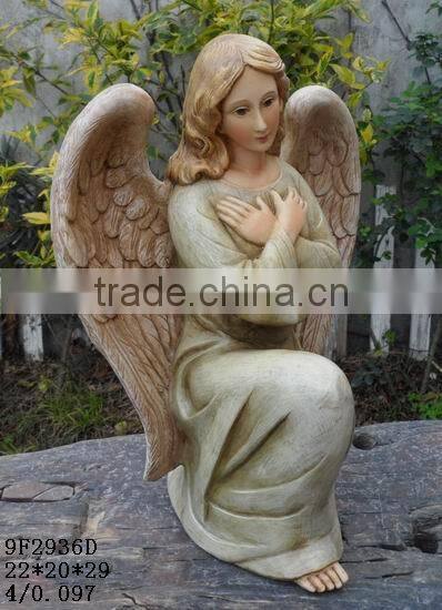 resin cupid angel garden decoration