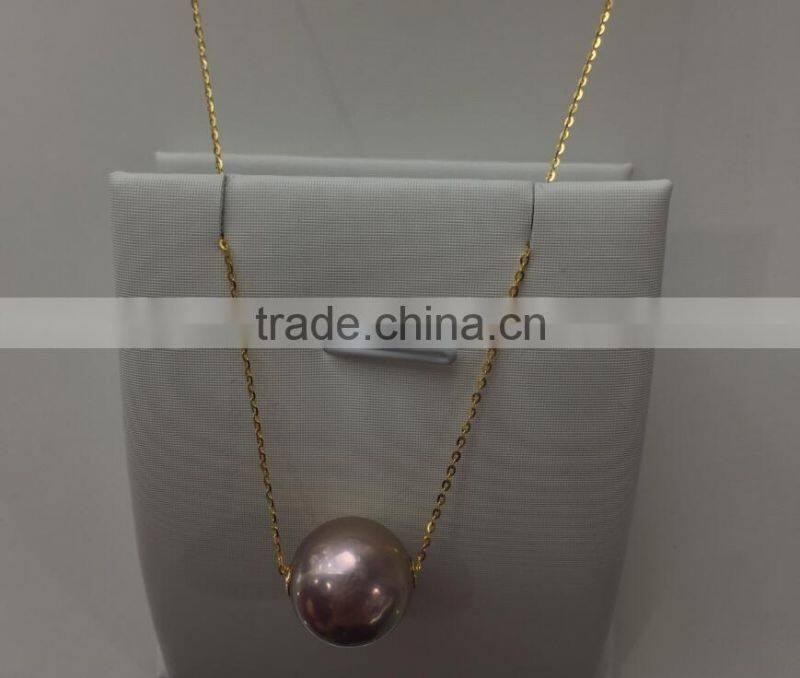 AAA 9-10mm freshwater pearl necklace with 14K gold clasp