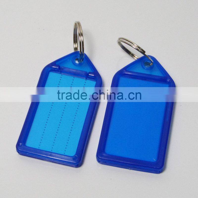 Hot-Sell cheap office plastic label blank key chains