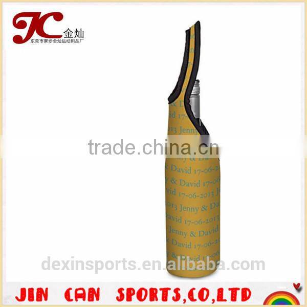 Environment friendly 3.0mm thick neoprene cooler bottle