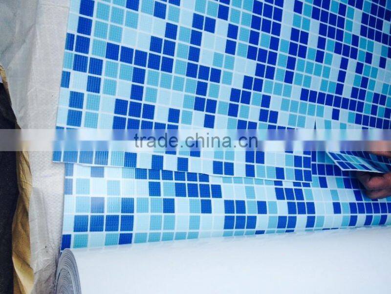 Blue/Blue&White/Mosaic 2mm swimming pool and pond liner