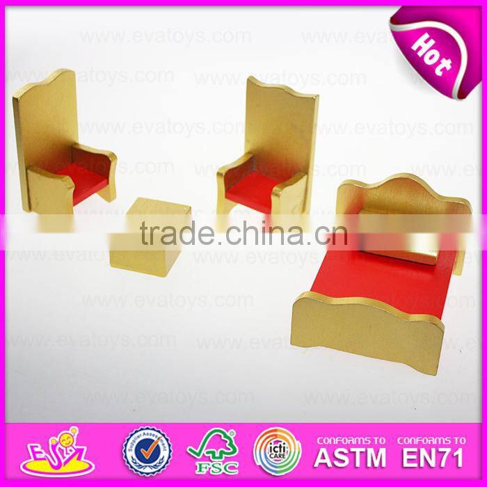 2016 new design miniature children wooden toy kitchen sale W06B019