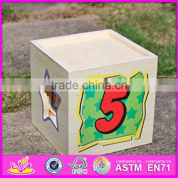 2016 new design toddlers educational wooden stacking toys W13D127