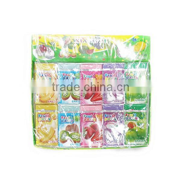 Wholesale Promotional Eraser Soft Cute Rubber Eraser Colorful Fruit Eraser
