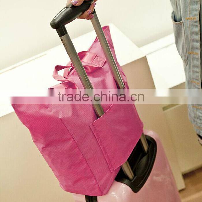 Korea Style Polyester Folding Travel Shopping Bag
