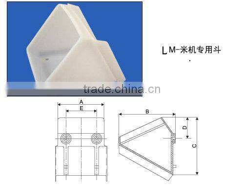 Plastic Rice Milling Bucket