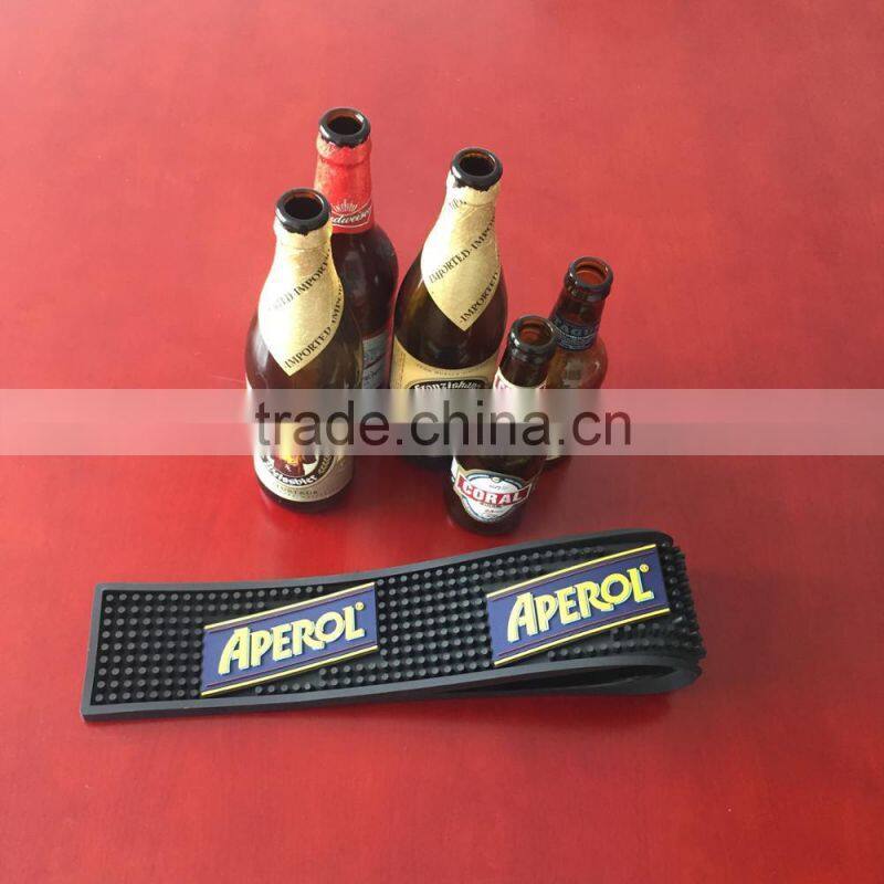 high quality durable 3D logo pvc bar mat rubber bar mat