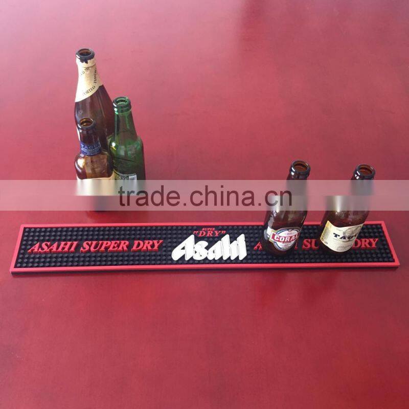 custom waterproof soft pvc bar mat rubber bar mat
