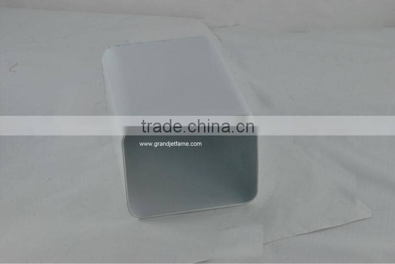 home decorating white small square ash bin