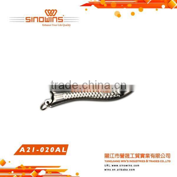 A21-020AL Stainless Steel Multi-function Knife Fish Shape Key Chain