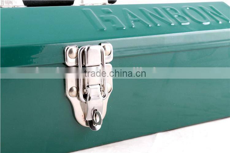 Single Layer Portable Metal Tool Box with high quality