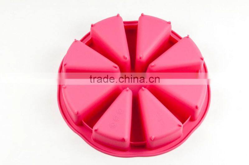 11193 Top Quality Silicone Flexible 4 Cavity Heart Shaped Soap Molds