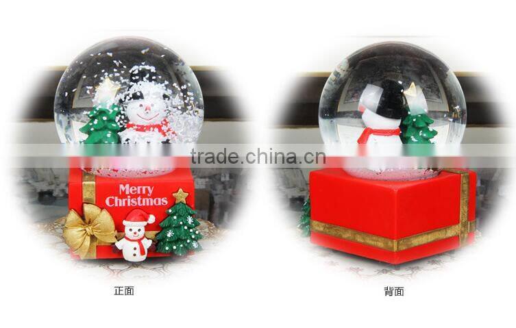 Hot Sale Gifts musical christmas snow globe handwork christmas snow globe
