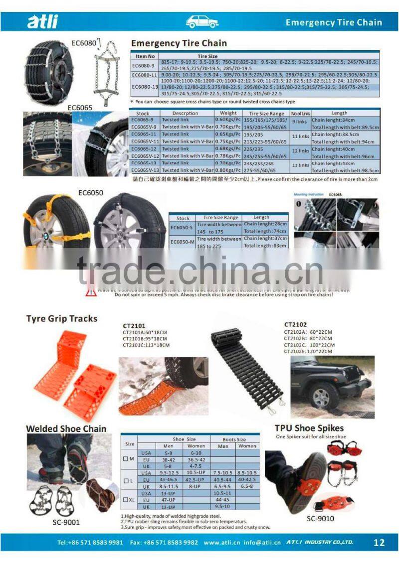 Quick mounting DIAMOND TPU SNOW CHAIN