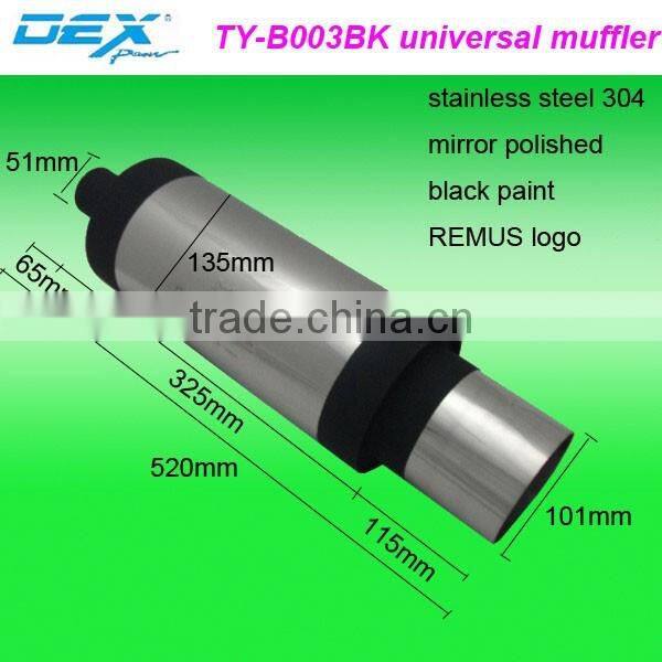 racing spare automotive part exhaust system universal muffler performance