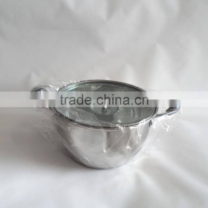 26cm Stainless Steel Soup Pot Kitchen Cooking Pot Stockpot for Gas and Induction Cooker