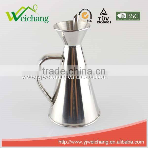 WCL02 Good quality classical Stainless steel oil pot/ bottle /can with handle