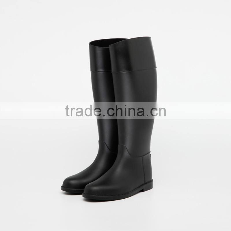 PVC upper EVA insole footbed waterproof classic horse riding luxury europe style outdoor use tall boot women wellies