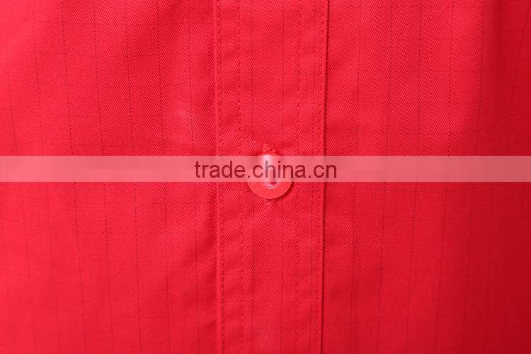 red 100%cotton flame retardant waterproof oil repellent trousers workwear uniform