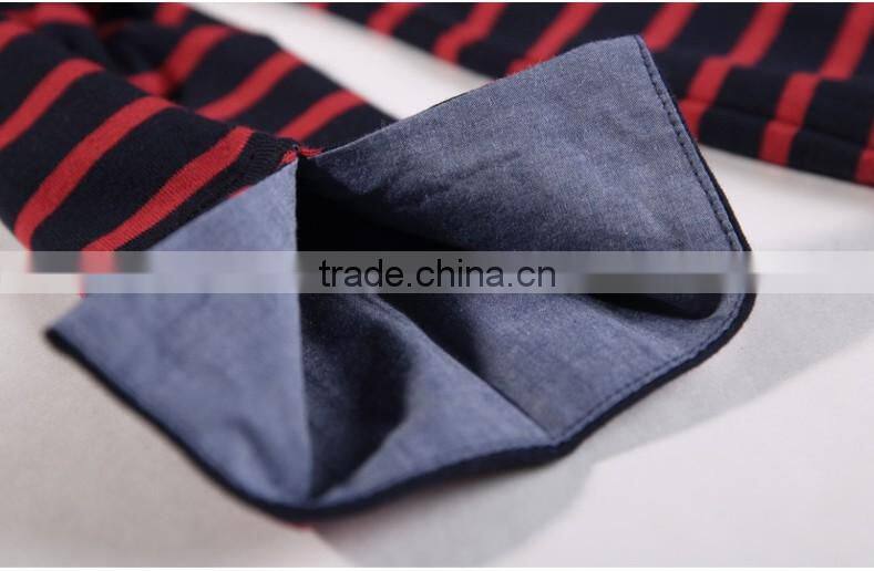 women big size red and white striped t-shirt short and long sleeves