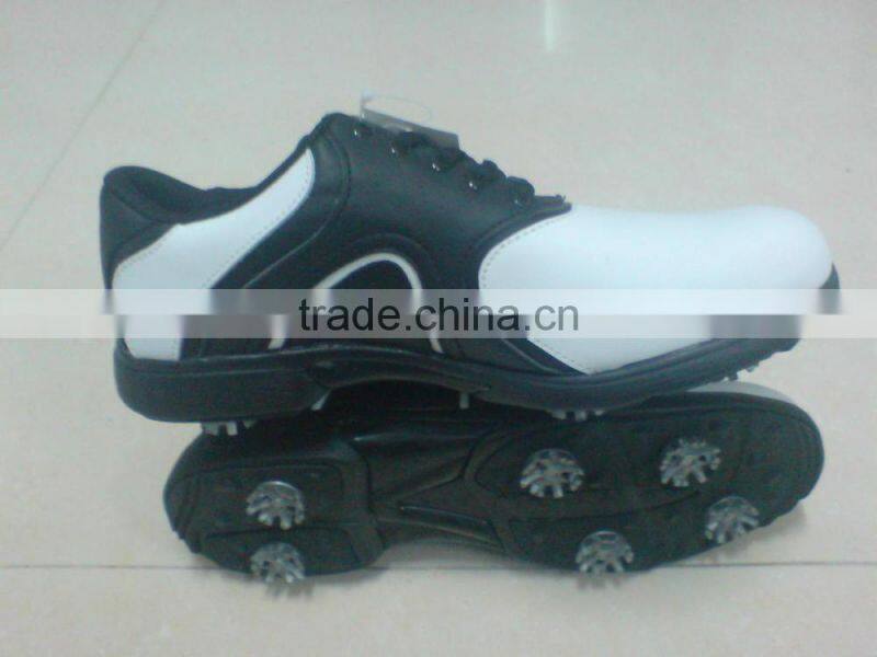 high top brand golf shoes with spike for Ladies and Gentleman business sports on the grass