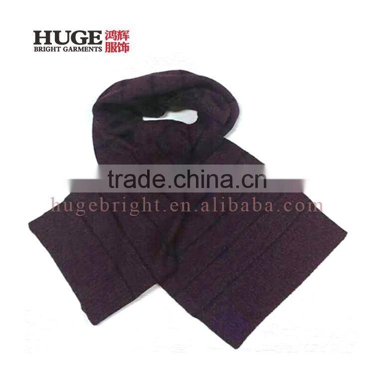 New Style Soft Touching 100% Merino Wool Bulky Knit Scarf