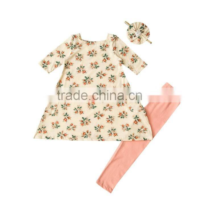 2017 New arrival baby girls 2pcs clothing sets kids clothes boutique clothing set cute baby outfits