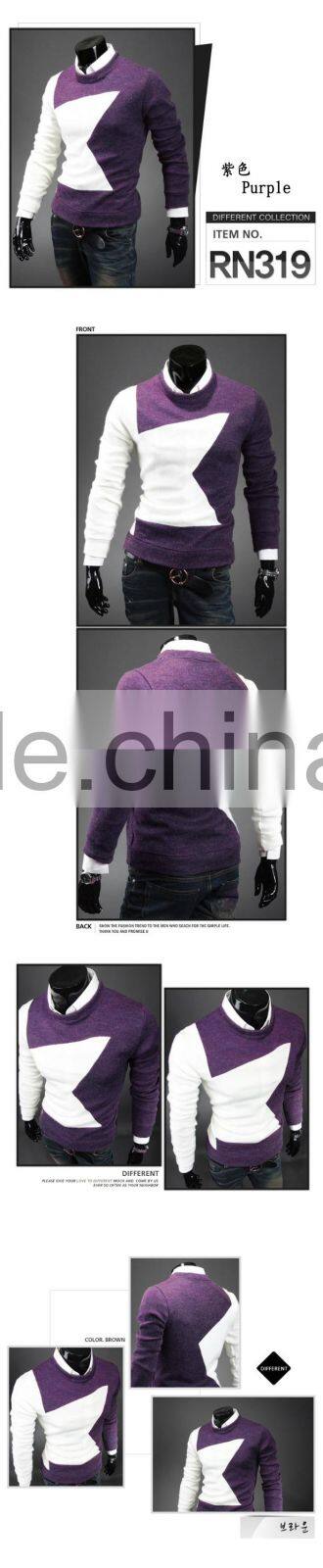 GZY 2015 fashionable cool hot selling men cashmere sweater