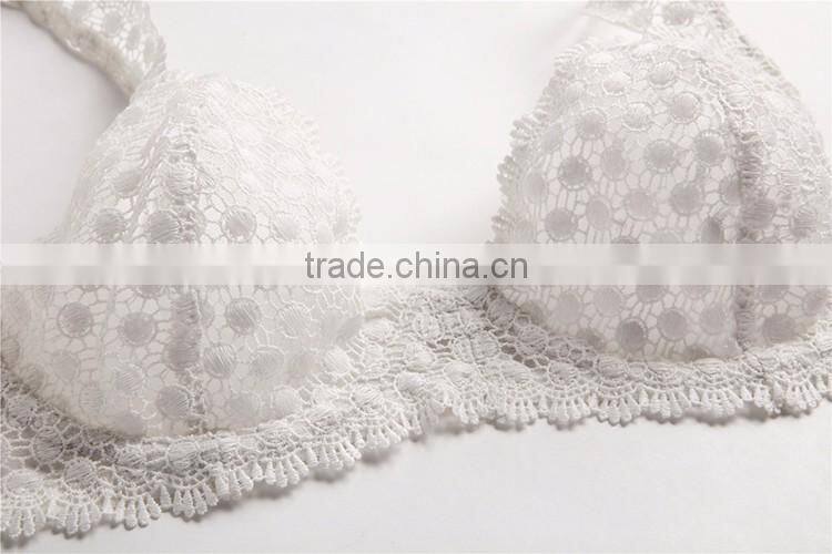 Made in China elastic nut painting lace bra