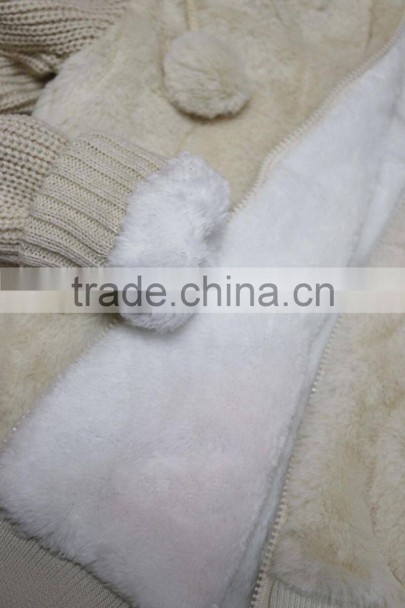 Boutique Clothing Children's Winter Coat Pink Girls Coats With Hat