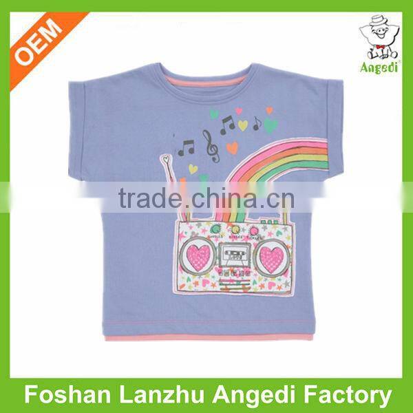baby Girl skin tight t-shirts with beads