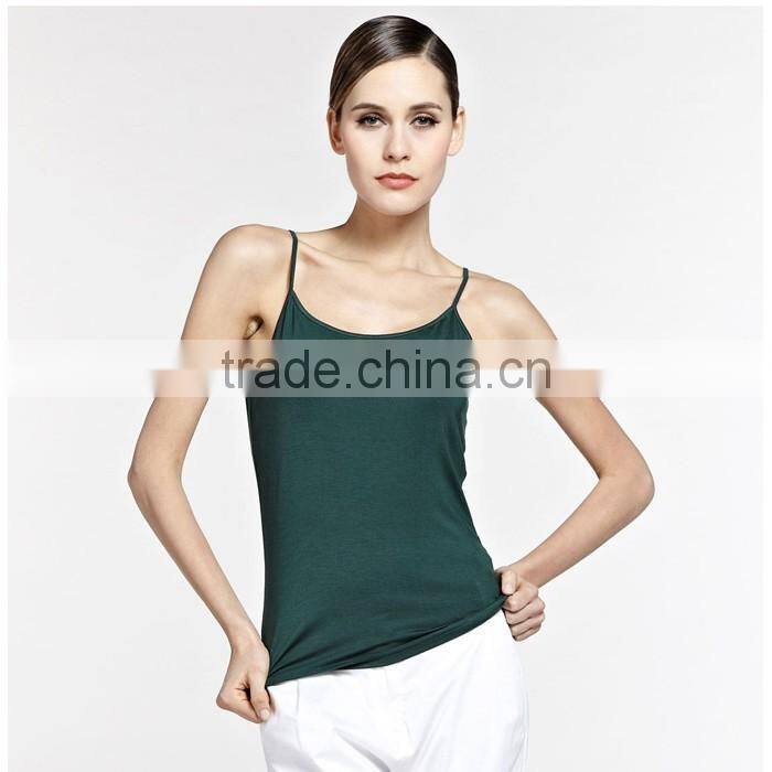 Soft breathable plain women singlets wholesale