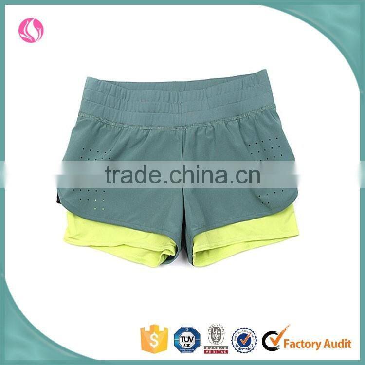 Trade Assurance Gym Shorts Sportswear Mesh Bottoms Shorts Women