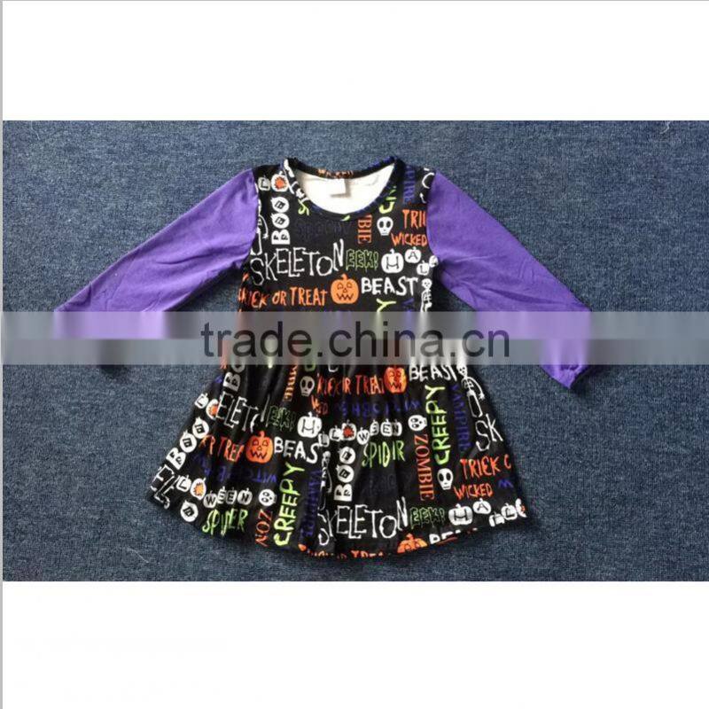 Fashion Halloween kid garment baby clothes boutique Halloween baby dress
