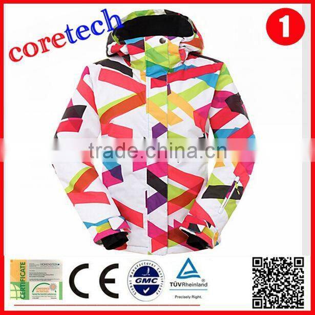 breathable durable waterproof outdoor ski jacket factory