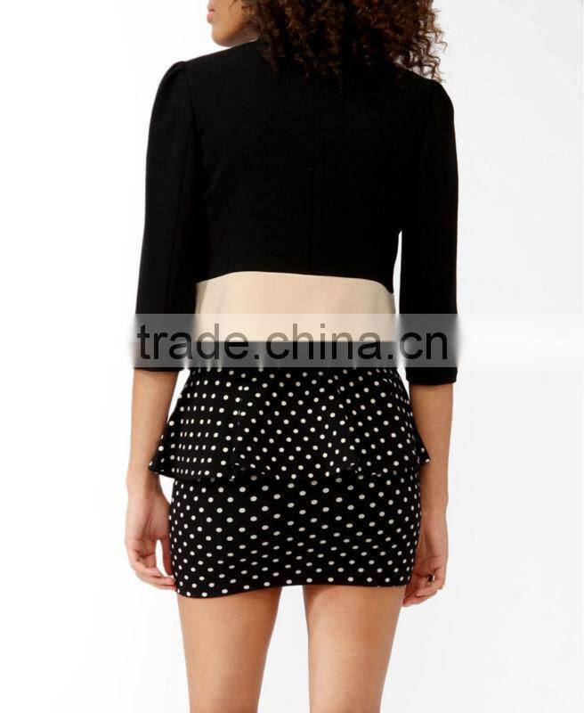 Ladies's Cropped Colorblocked Blazer
