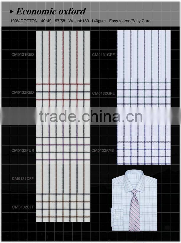 2016 new mans long sleeve shirts checked oxford shirts