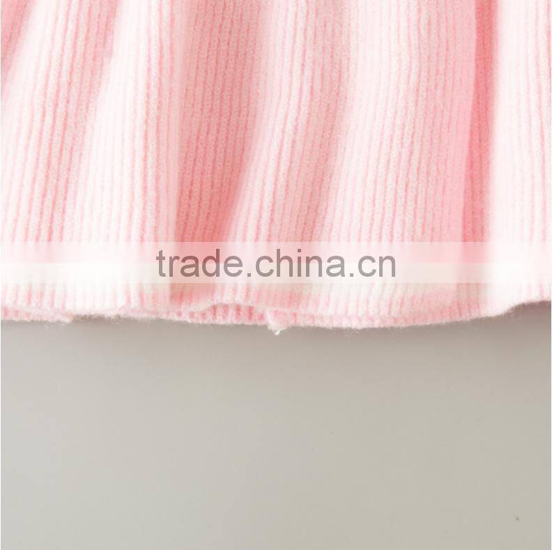 New Fashion Children Round Collar Long Sleeve Knitting Sweater Girl Pullover