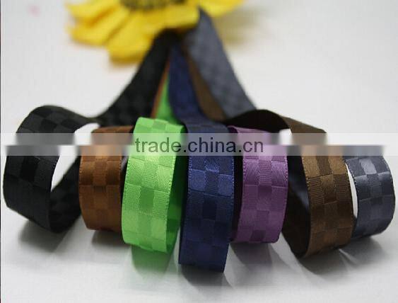hi-ana ribbon 150 Top grade fashion 100% polyester multi color glitter wired plaid ribbon
