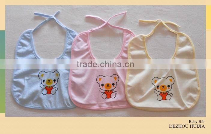 Hot sale cotton custom print terry new products baby bib