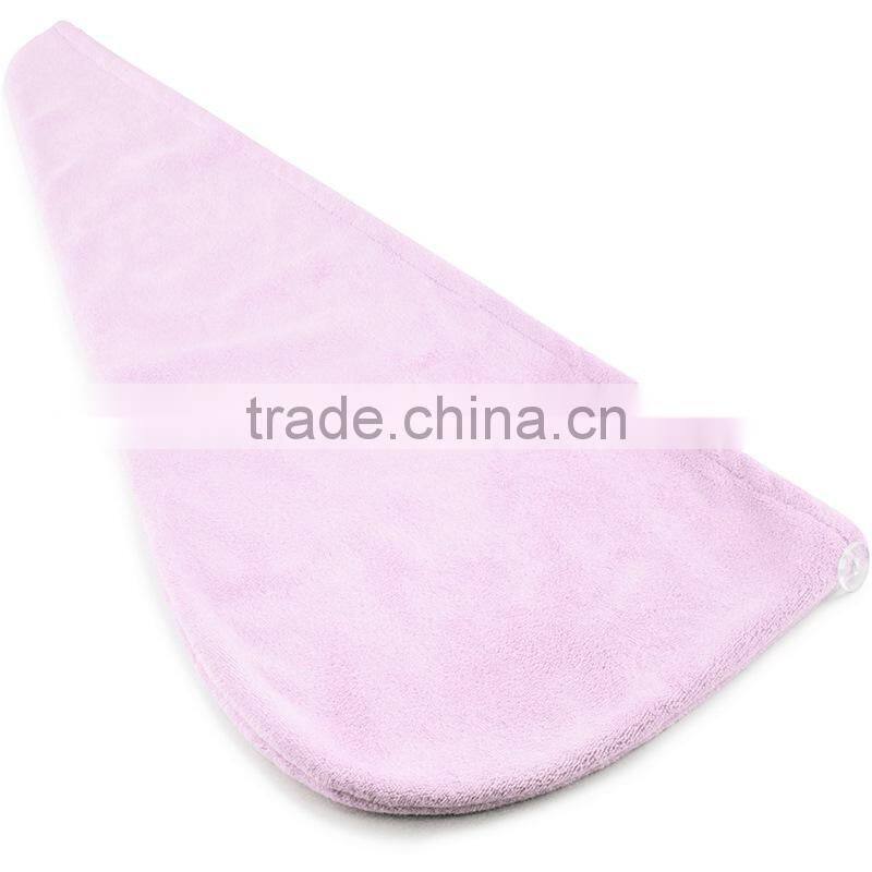 Microfiber hair drying towel wrap , towel shower hat