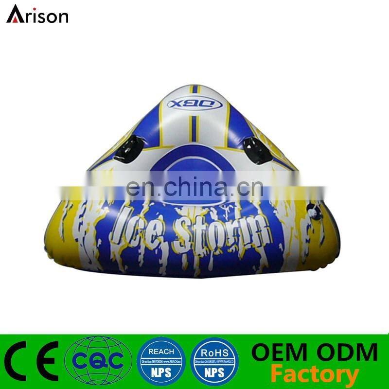 CMYK printing inflatable triangle ski board inflatable snow board inflatable ski tube