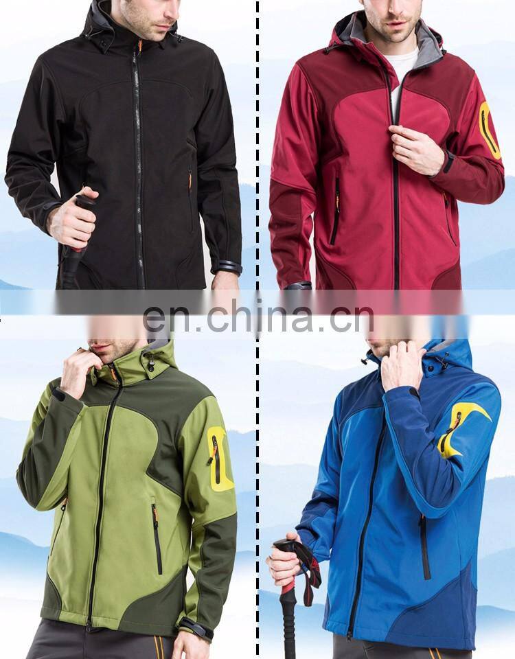 Softshell waterproof Breathable Black Jacket Print Logo
