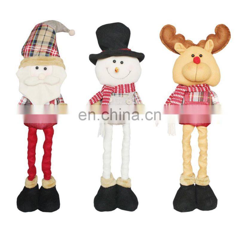 Lovely Flexible Santa Claus Snowman Elk Doll Christmas Gifts