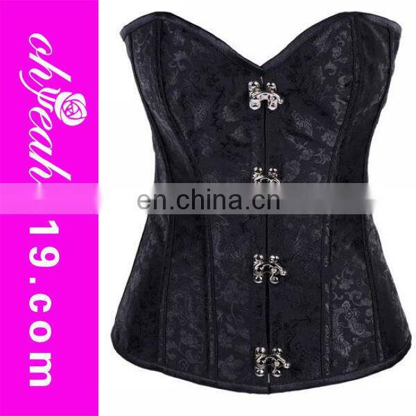 New model black lace up waist shaper corset slim cheap wholesale