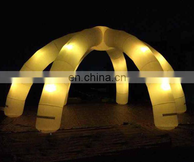 Inflatable arch tent withh led light advertising dome tent for decoration