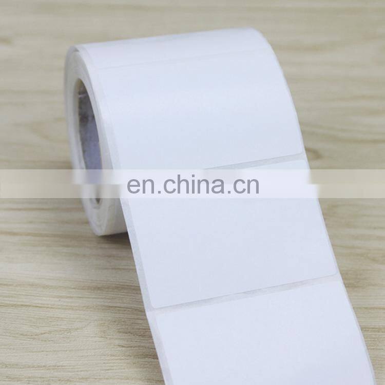Hot sale self adhesive blank pvc roll sticker with glossy lamination