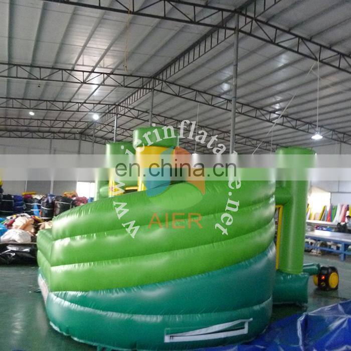 Best quality inflatable bouncy slide kids rabbit green inflatable slide cheap price dry slide for sale
