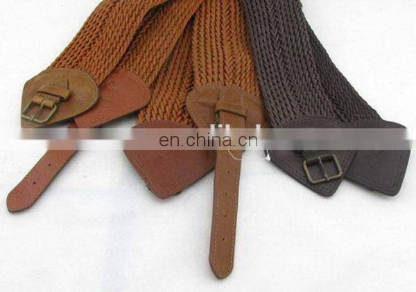 Fahion Elastic Braided Belt For Women Leather Belt Making Machine