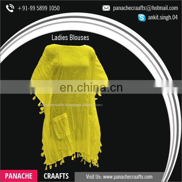 100% Cotton Single Jersey Ladies Long Sleeve T-shirtsTunics Tops 2017